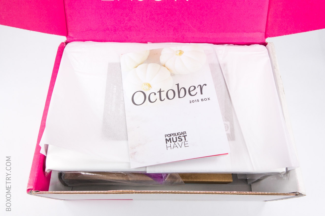 Boxometry POPSUGAR Must Have October Review - Box