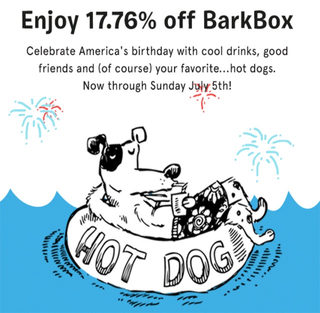BarkBox July 2015 Deal