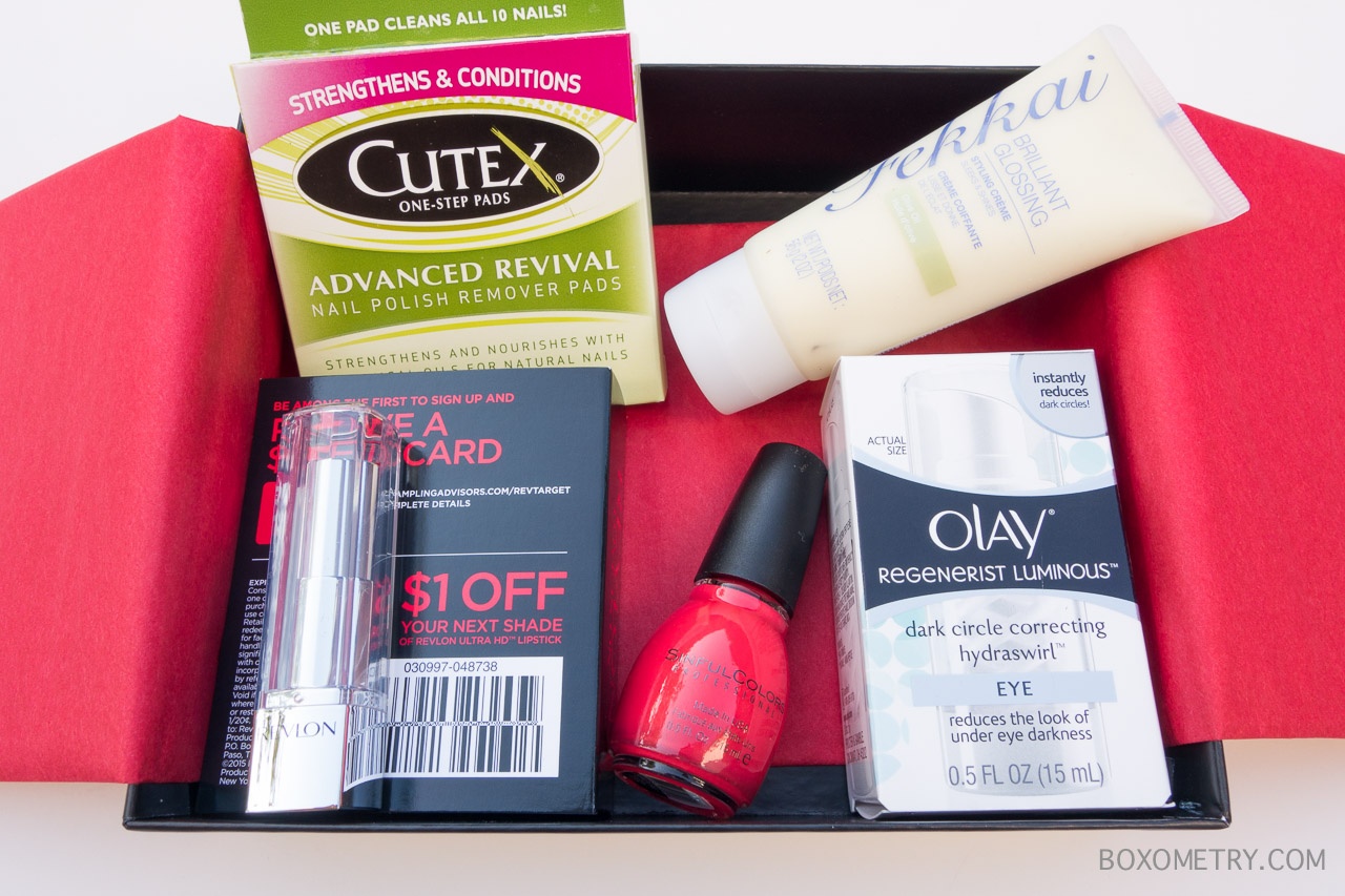 Boxometry Target Beauty Box Summer 2015 Review - Contents