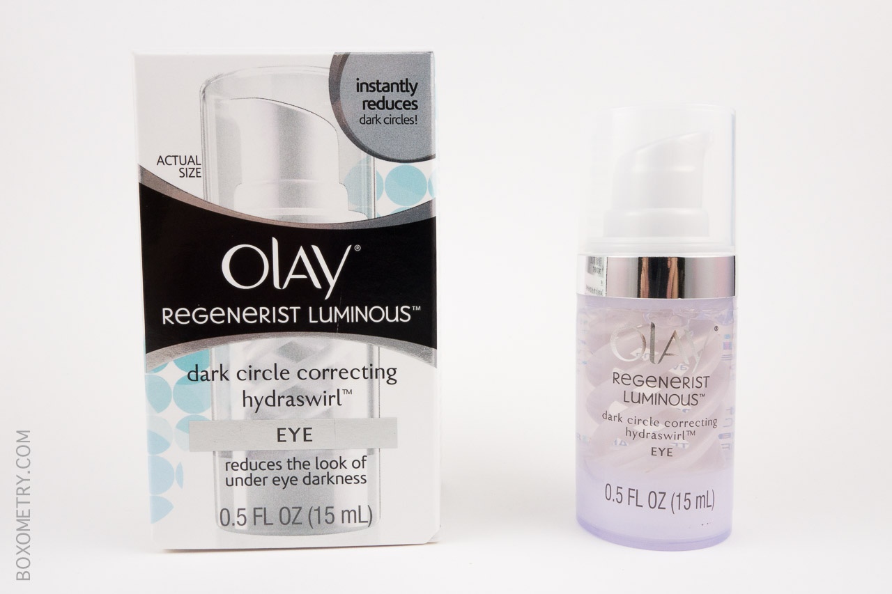 Boxometry Target Beauty Box Summer 2015 Review - Olay Regenerist Luminous HydraSwirl Eye Cream