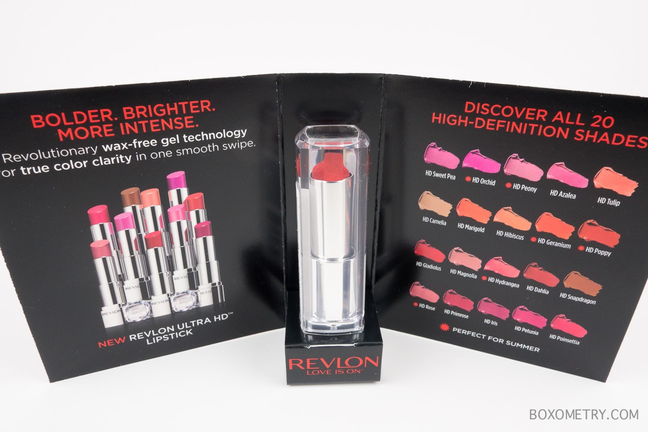 Boxometry Target Beauty Box Summer 2015 Review - Revlon Ultra HD Lipstick