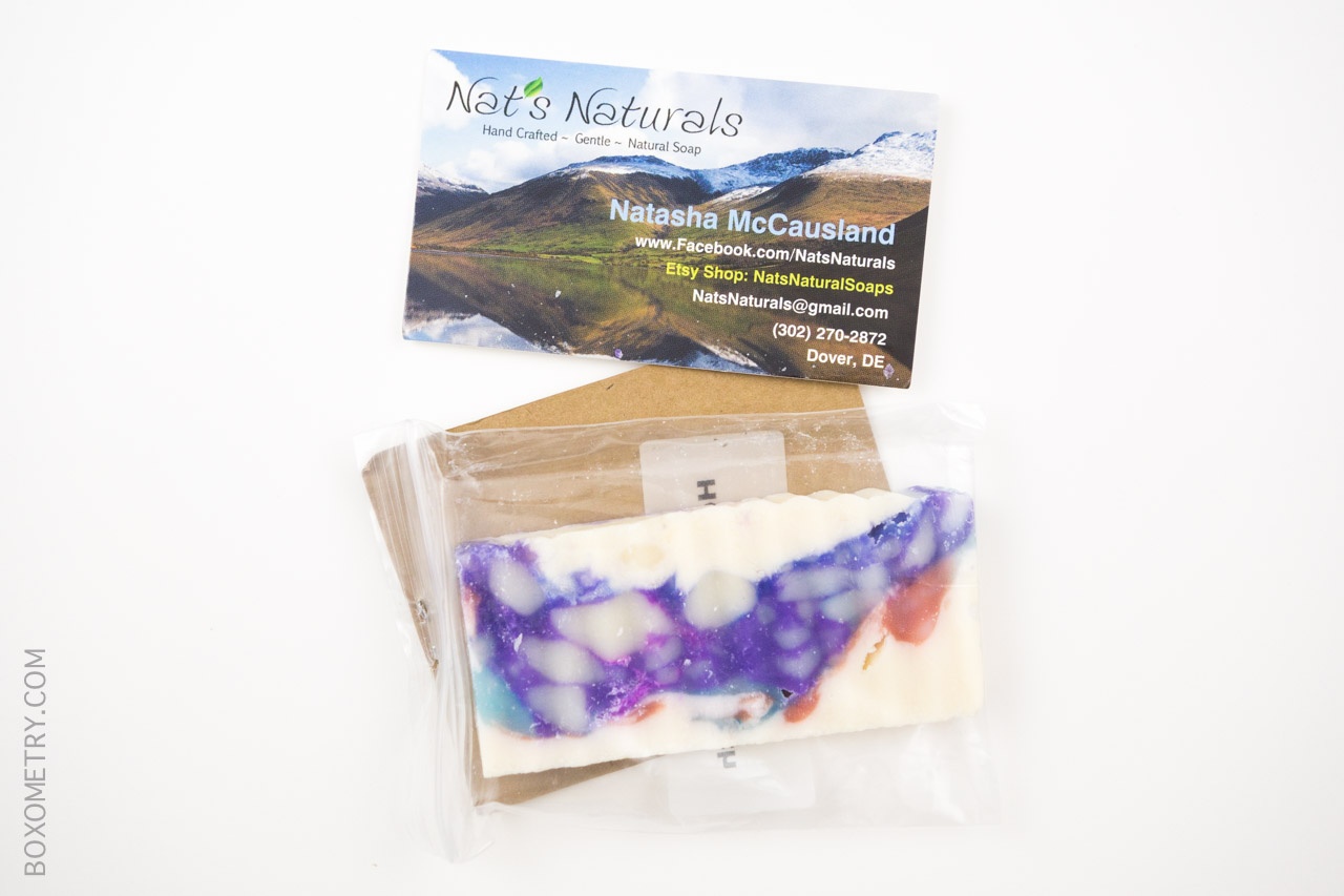 Boxometry July 2015 The Crafty Mail Review - Soap Samples (Nat's Naturals)