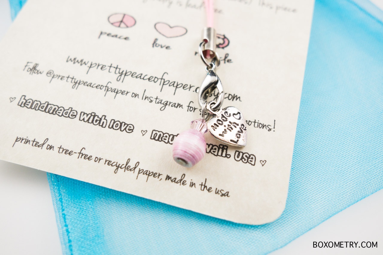Boxometry July 2015 The Crafty Mail Review - Charms (Pretty Peace Of Paper)