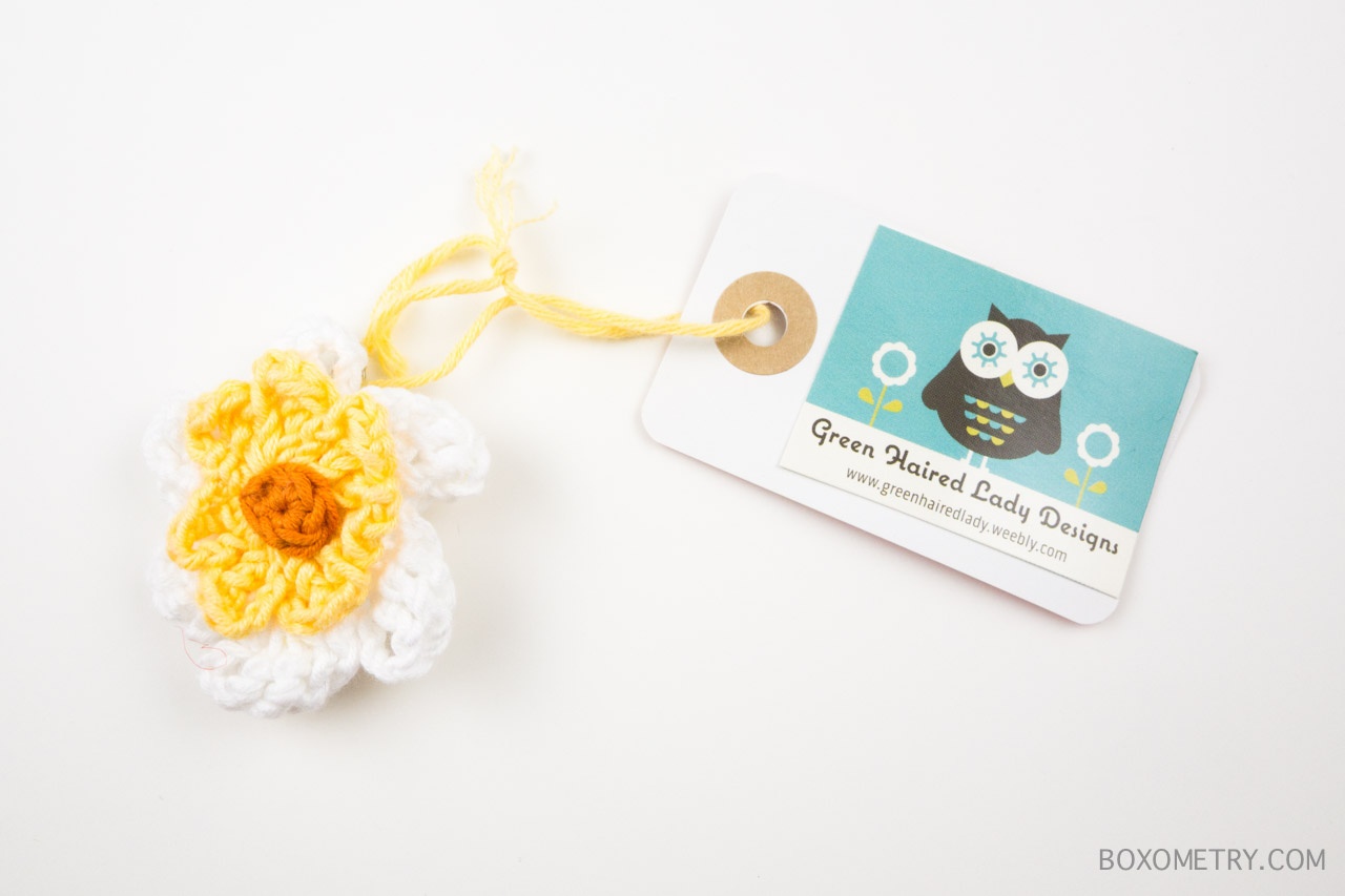 Boxometry Love The Crafty Mail July 2015 Review - Brooches (The Green Haired Lady)