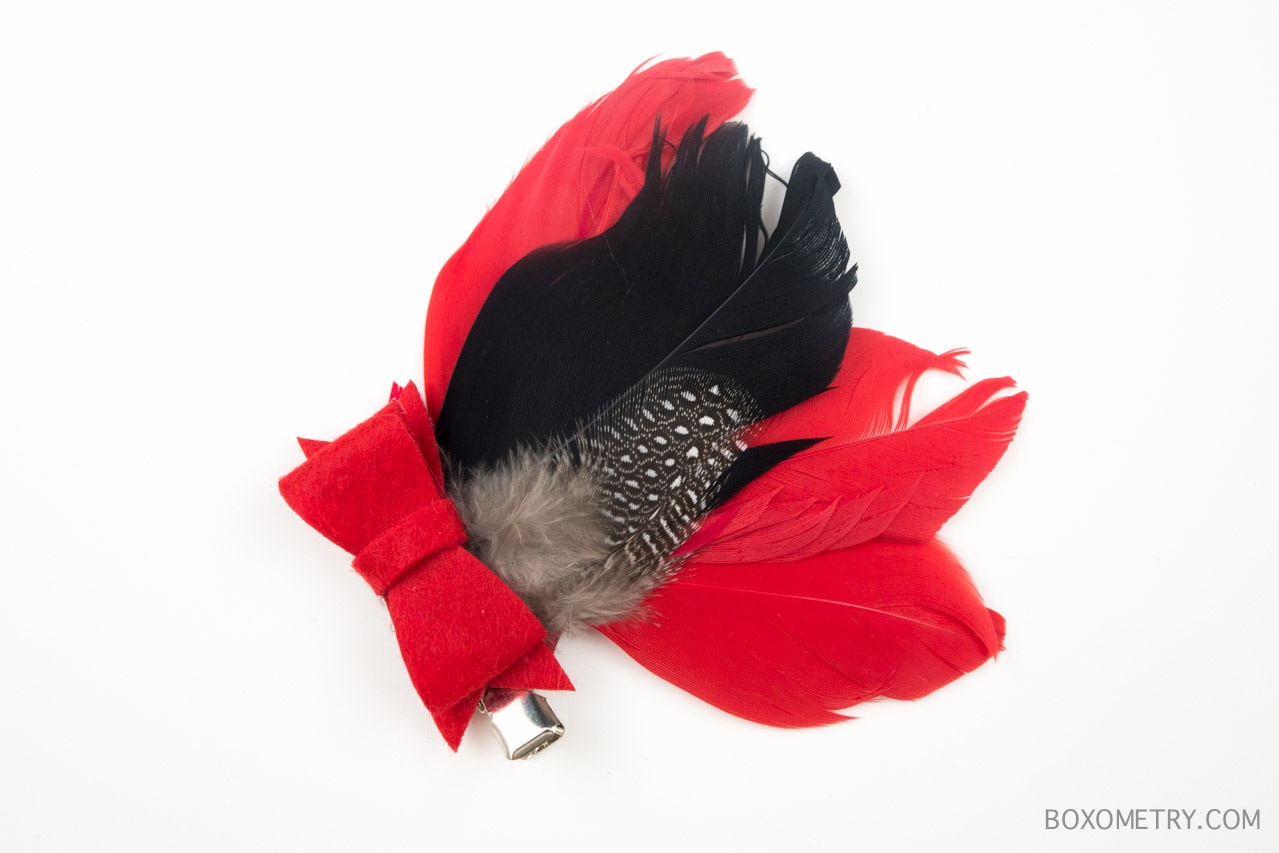 Boxometry Love The Crafty Mail July 2015 Review - Feather Hair Clip (One Innocent Feather)